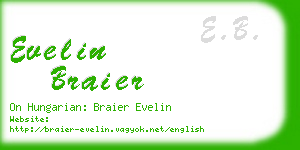 evelin braier business card